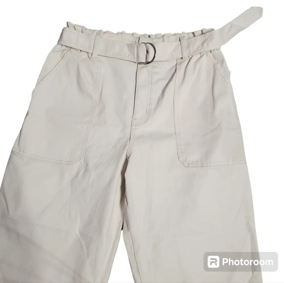 NWT Time & Tru Paperbag Waist Belted Jeans 16 - Picture 4 of 8